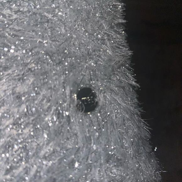 TOMMY HILFIGER FURY TINSEL METALLIC GRAY OPEN CARDIGAN SWEATER SIZE XL - Picture 10 of 10